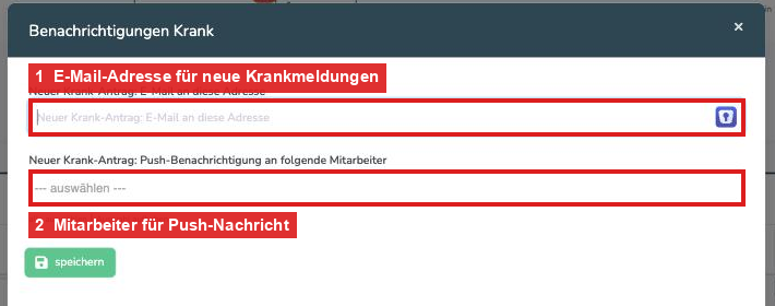 Fenster Benachrichtigungen Krank