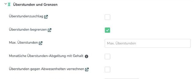Arbeitszeitmodell, Abschnitt